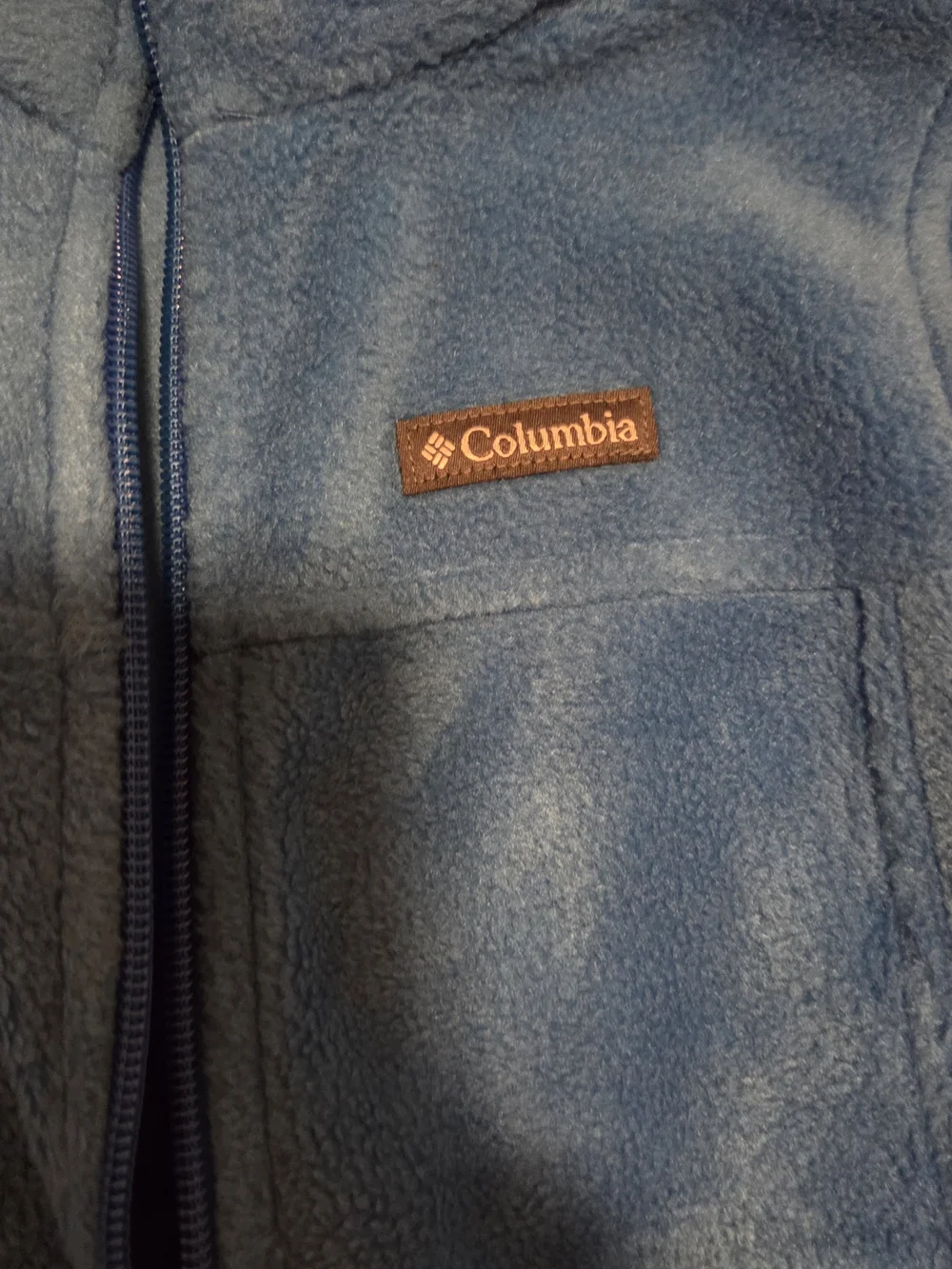 Columbia Blue Full-Zip Fleece Jacket